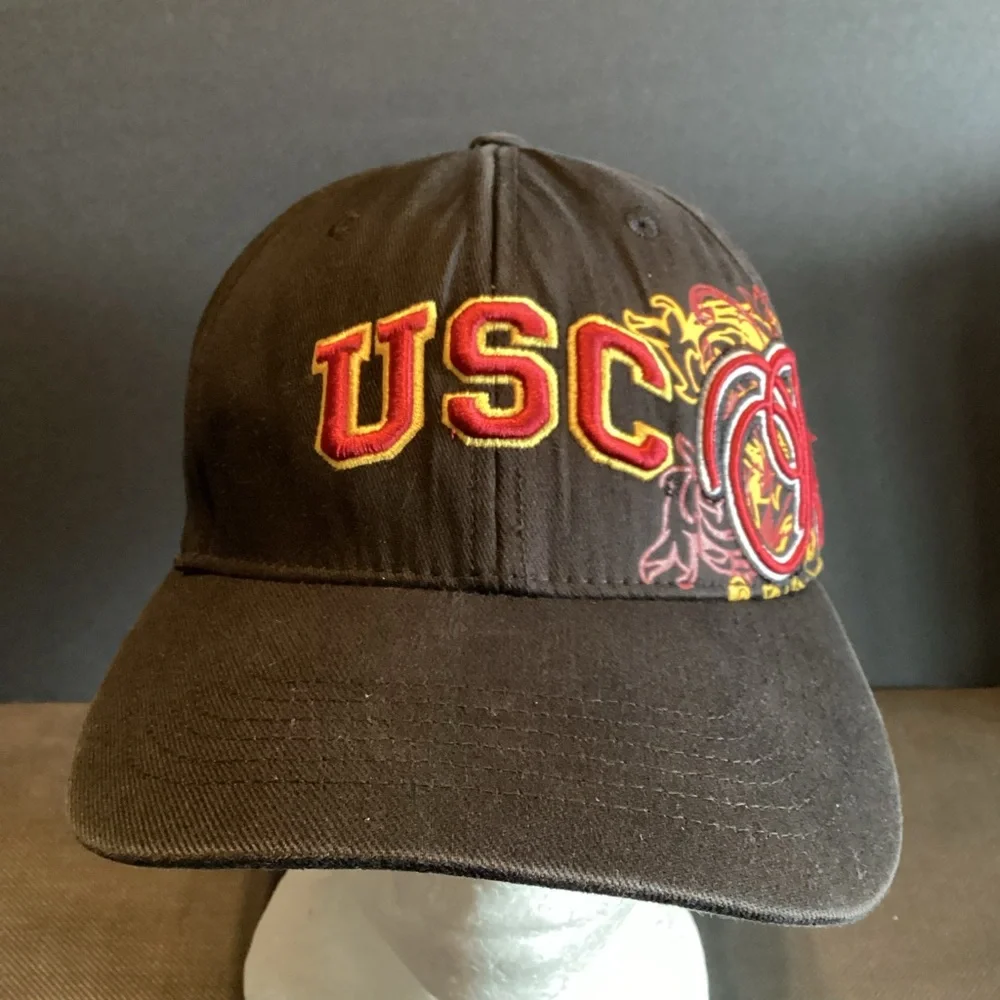 USC Trojans script spellout heavy embroidery one fit hat by Top of the World - Picture 2 of 13